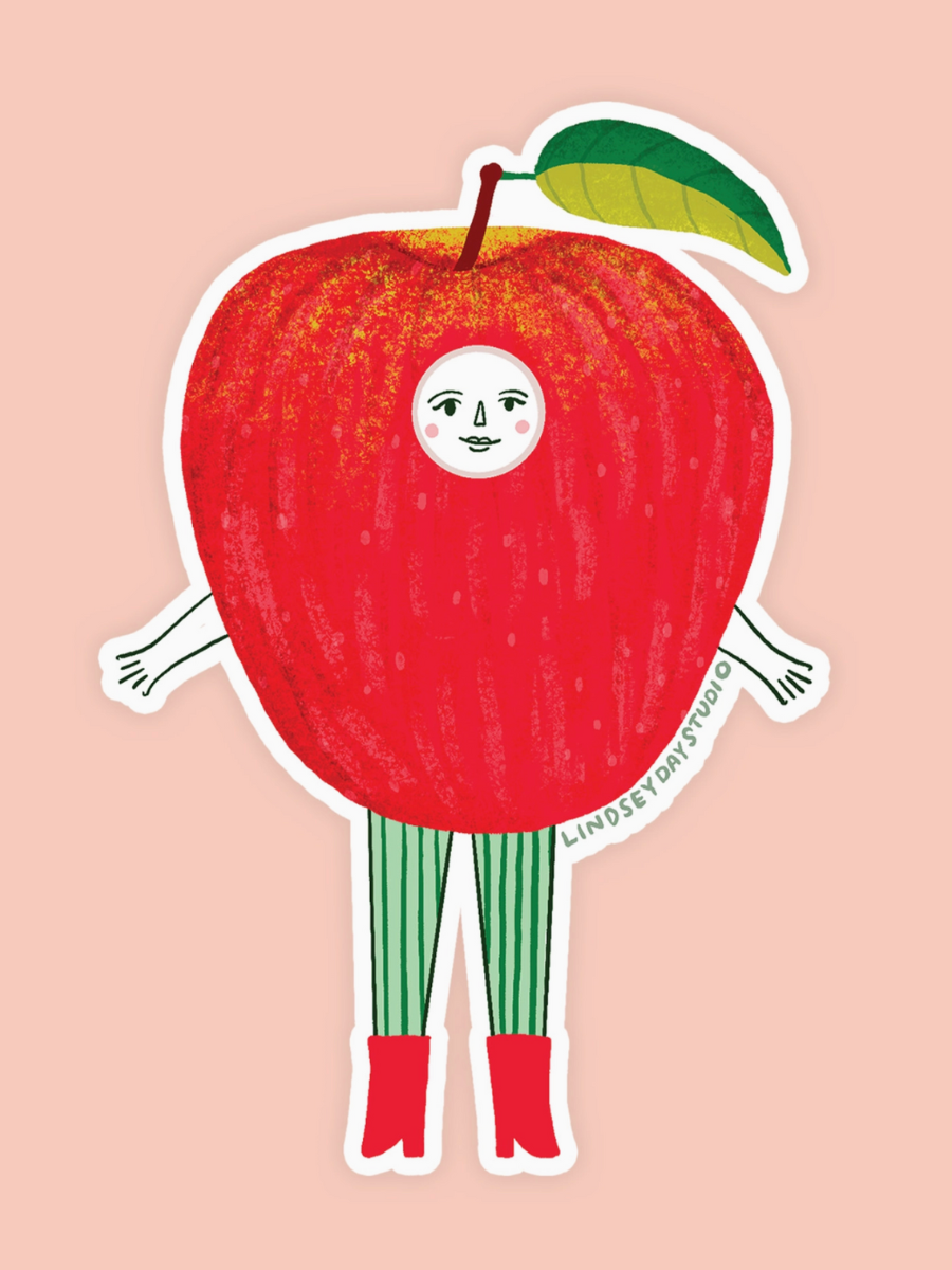 Allie The Apple Sticker