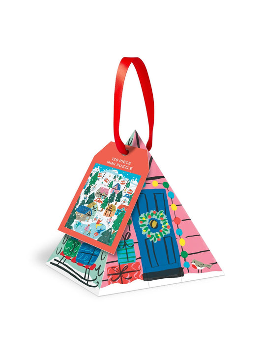 Alpine Cottage Puzzle Ornament