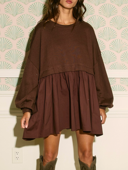 angela contrast dress