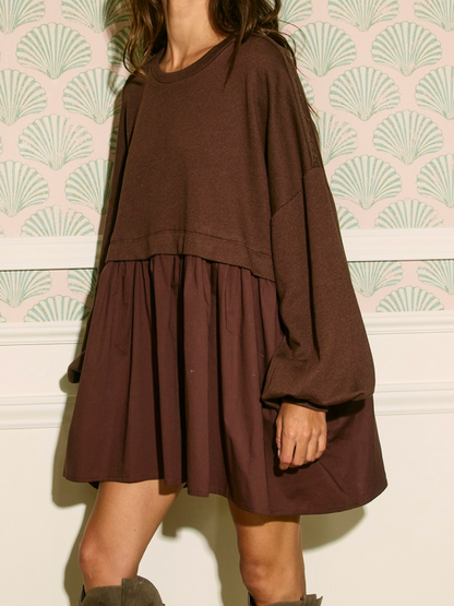 angela contrast dress