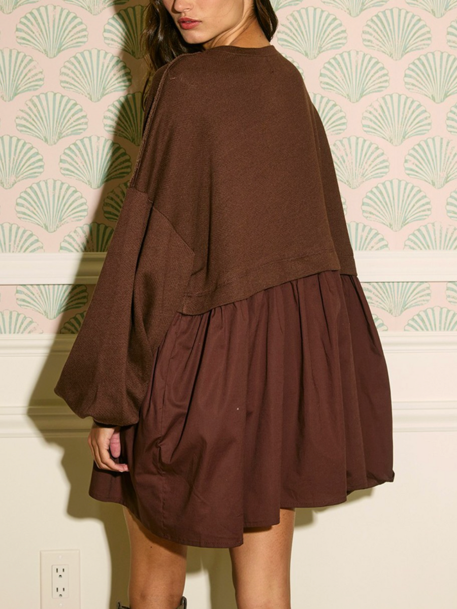 angela contrast dress