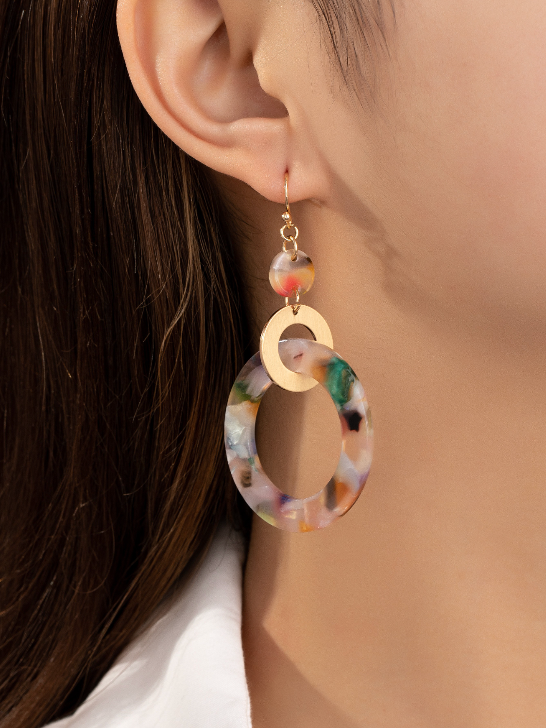 angela multi dangly earrings