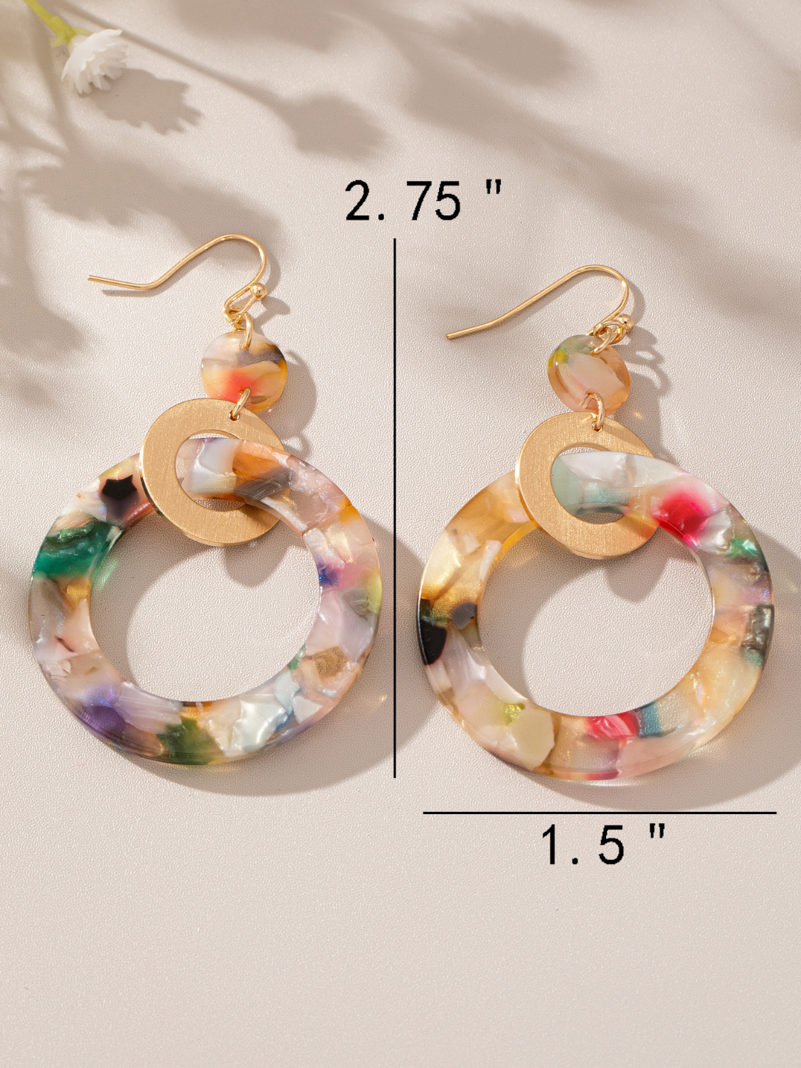 angela multi dangly earrings