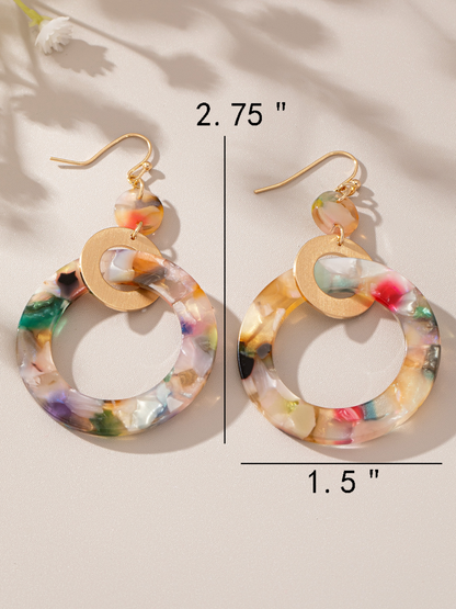 angela multi dangly earrings