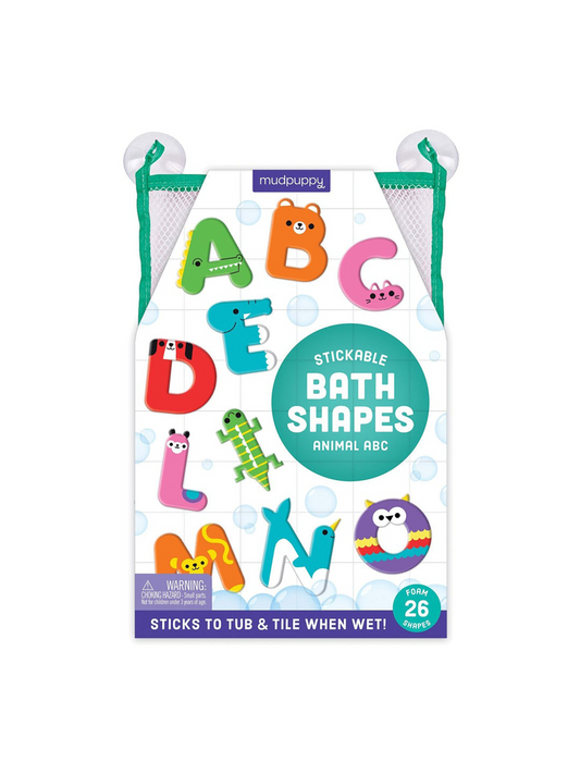 Animal ABC Stickable Bath Shapes