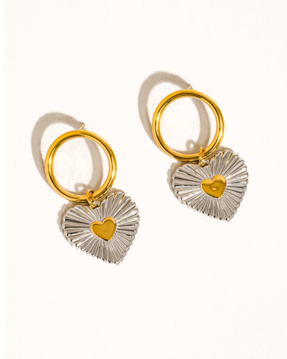 annette 18k gold-plated earrings