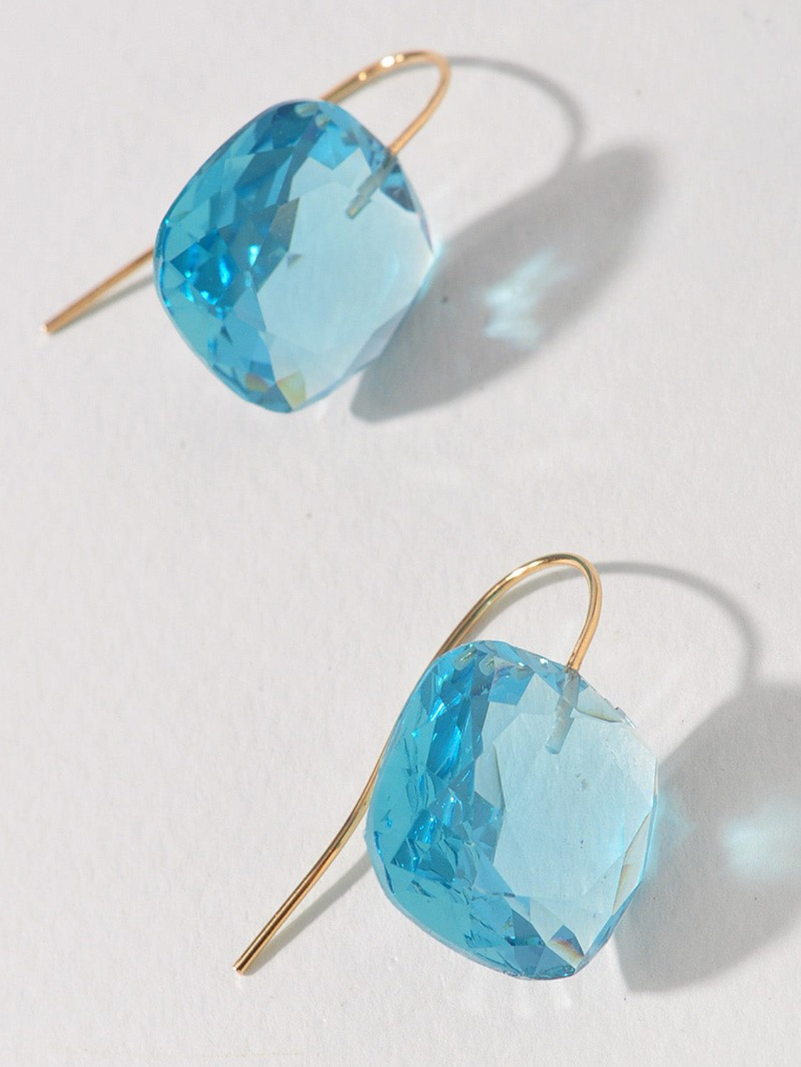 aqua cecelia dangly earrings