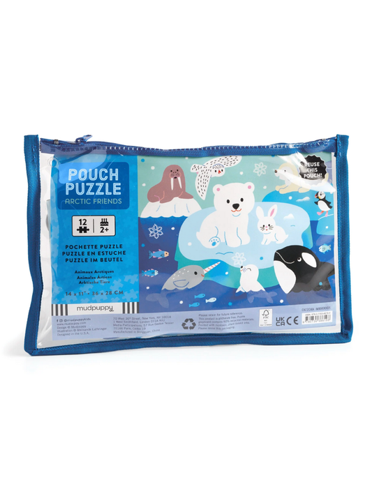 arctic friends puzzle pouch