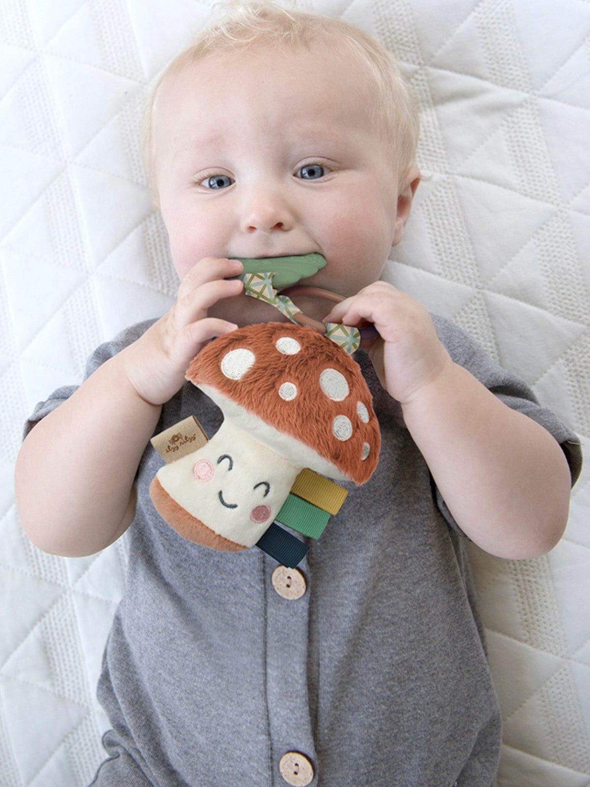 ash the mushroom plush teether pal