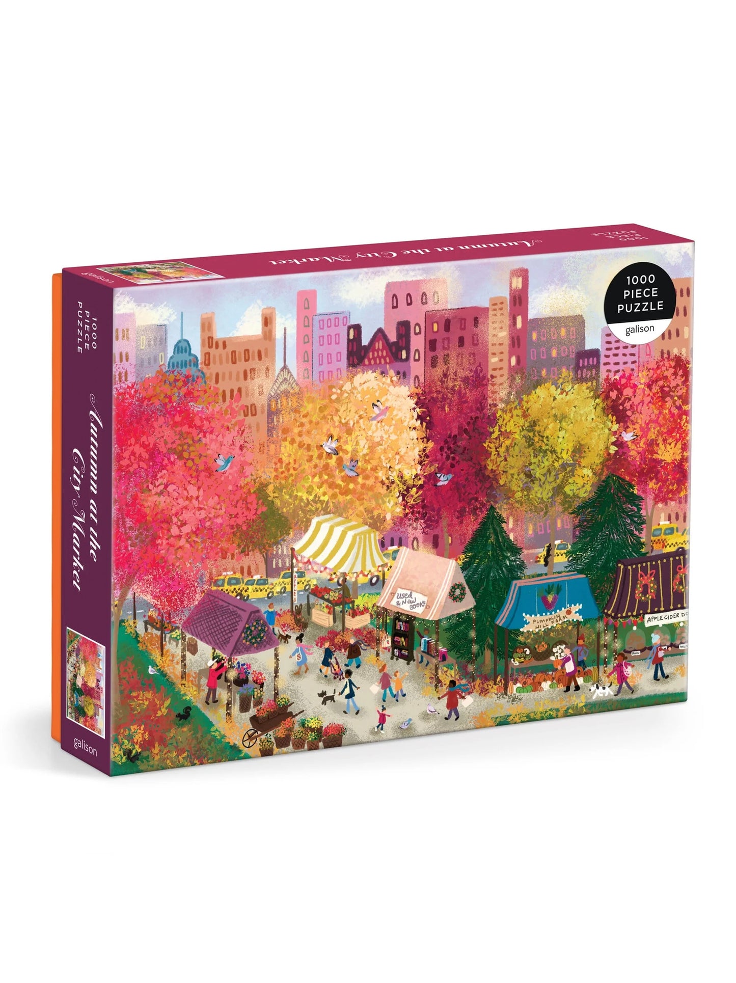 Autumn at the City Market 1000 Piece Puzzle