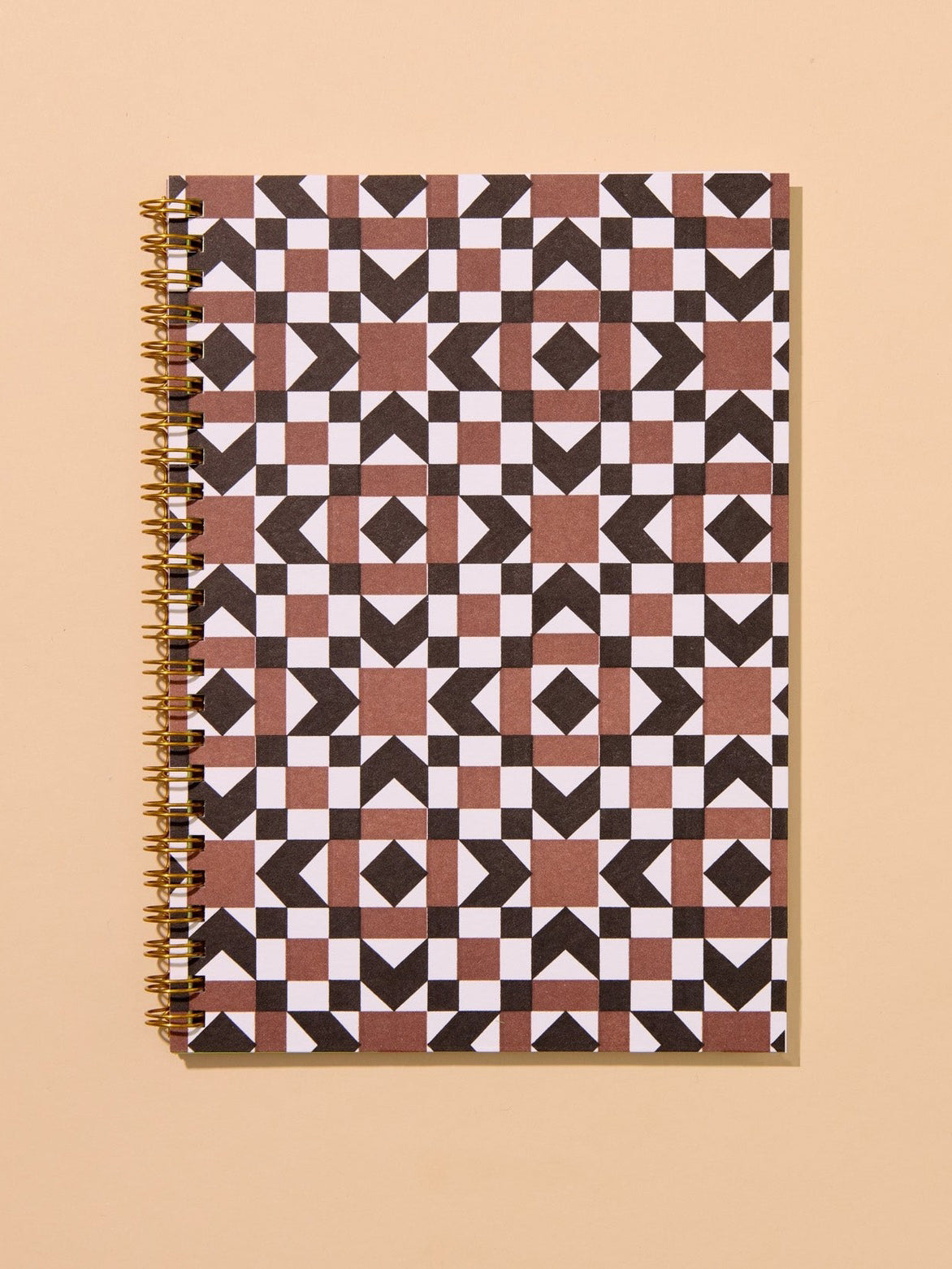 Autumn Quilt Letterpress Spiral Notebook