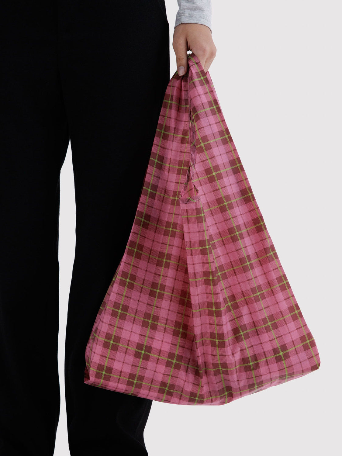 Azalea Pink Tartan Standard Baggu