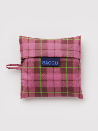 Azalea Pink Tartan Standard Baggu