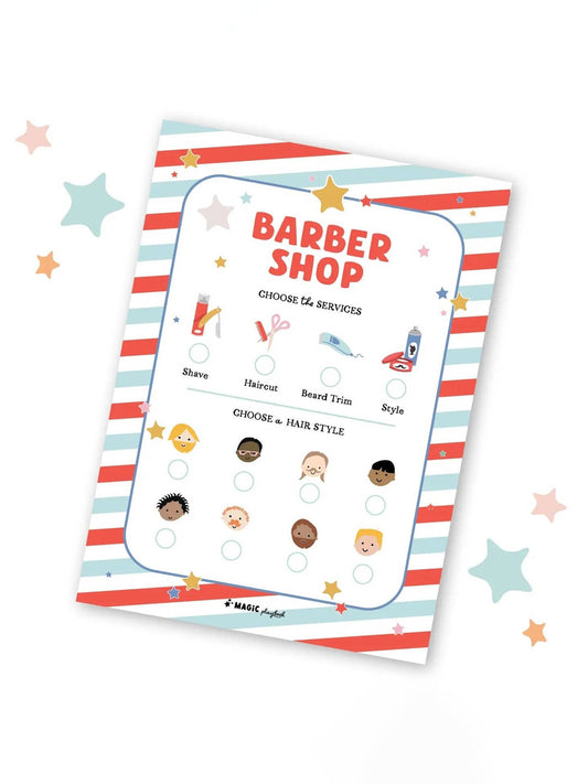 Barber Shop Pretend Play Notepad