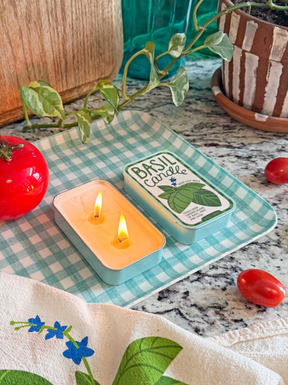 basil soy candle