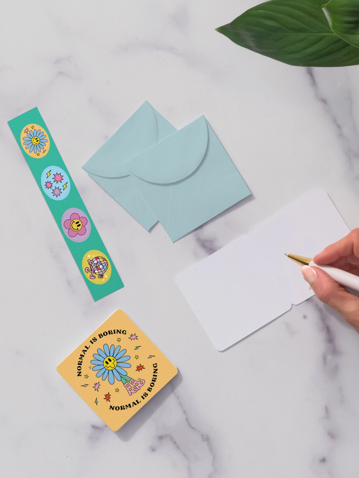 be the sunshine mini notecard set + stickers
