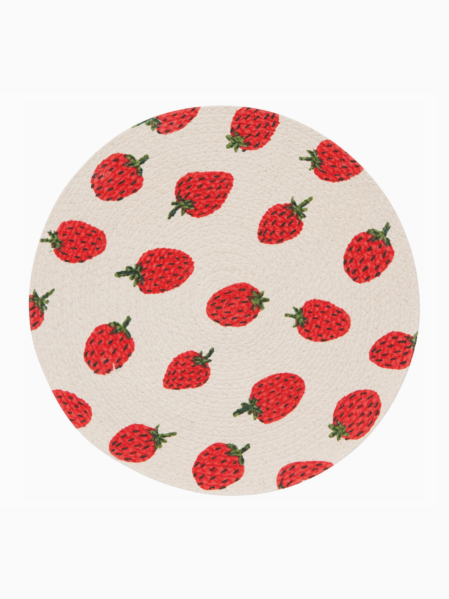 berry sweet braided round placemat