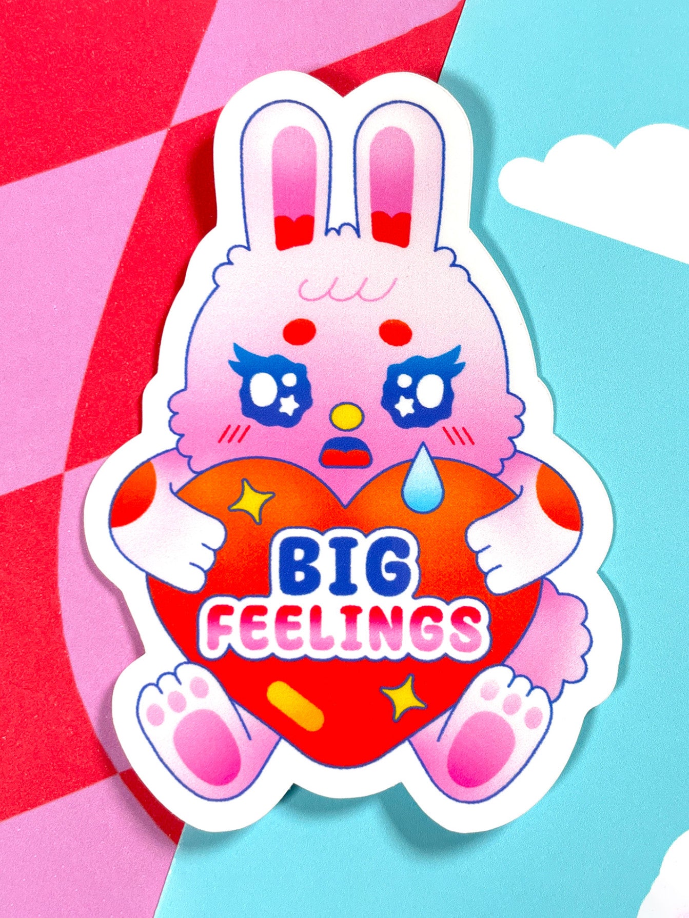 big feelings bunny sticker