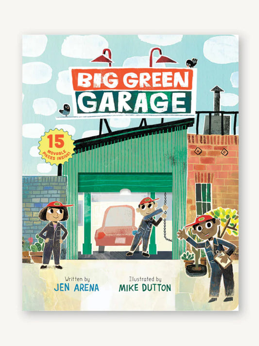 big green garage
