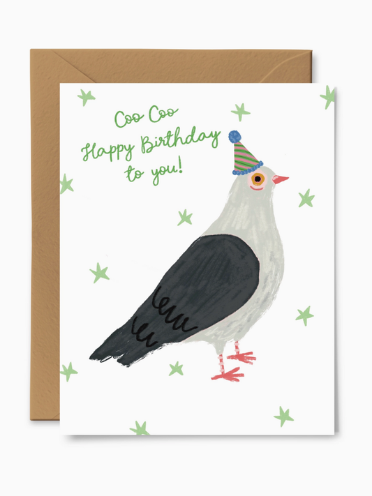 birthday pigeon card