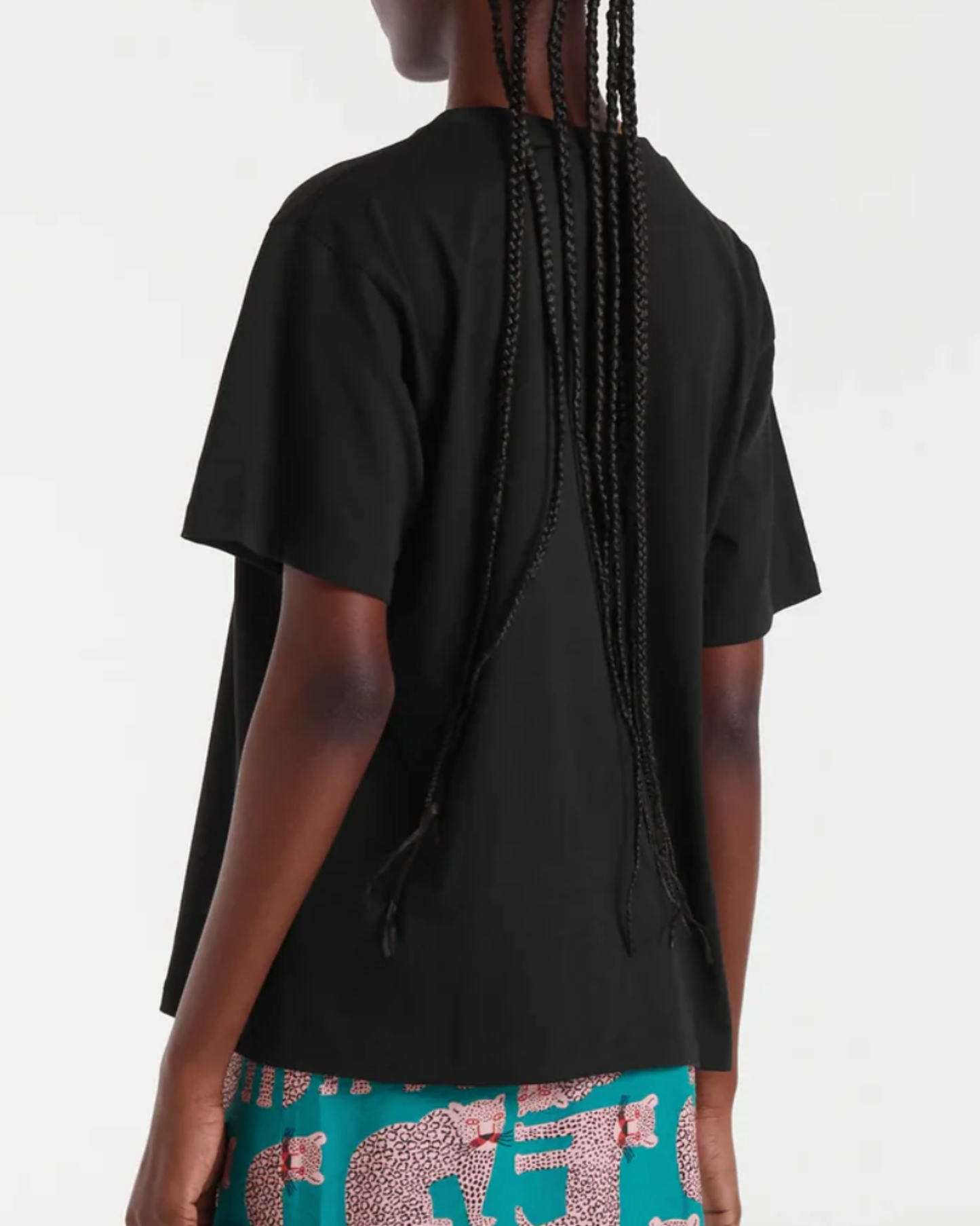 black fantastica leopard tee