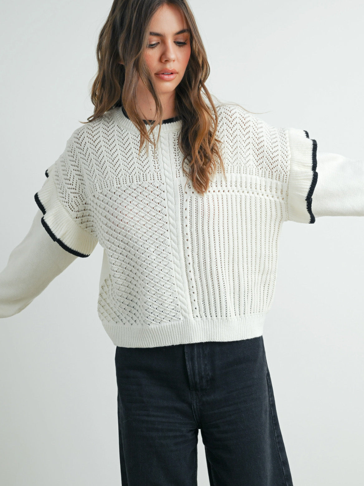 blair ruffle sweater