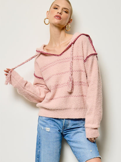 Blanche Blanket Stitch Hoodie