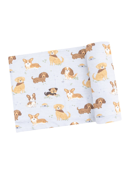 Blue Dog Best Friends Swaddle