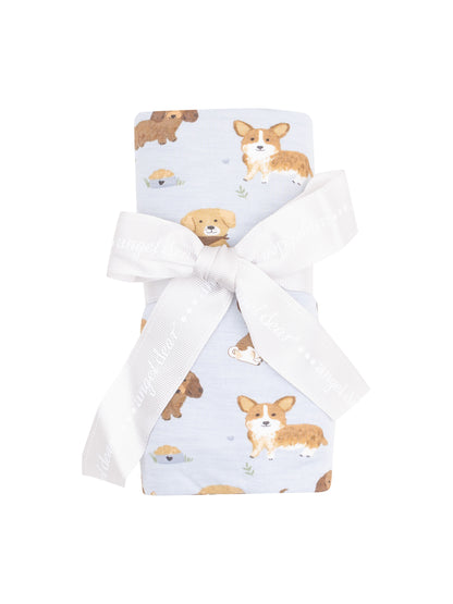 Blue Dog Best Friends Swaddle