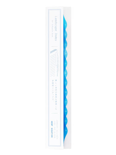 Blue Landscape Monthly Index Tabs