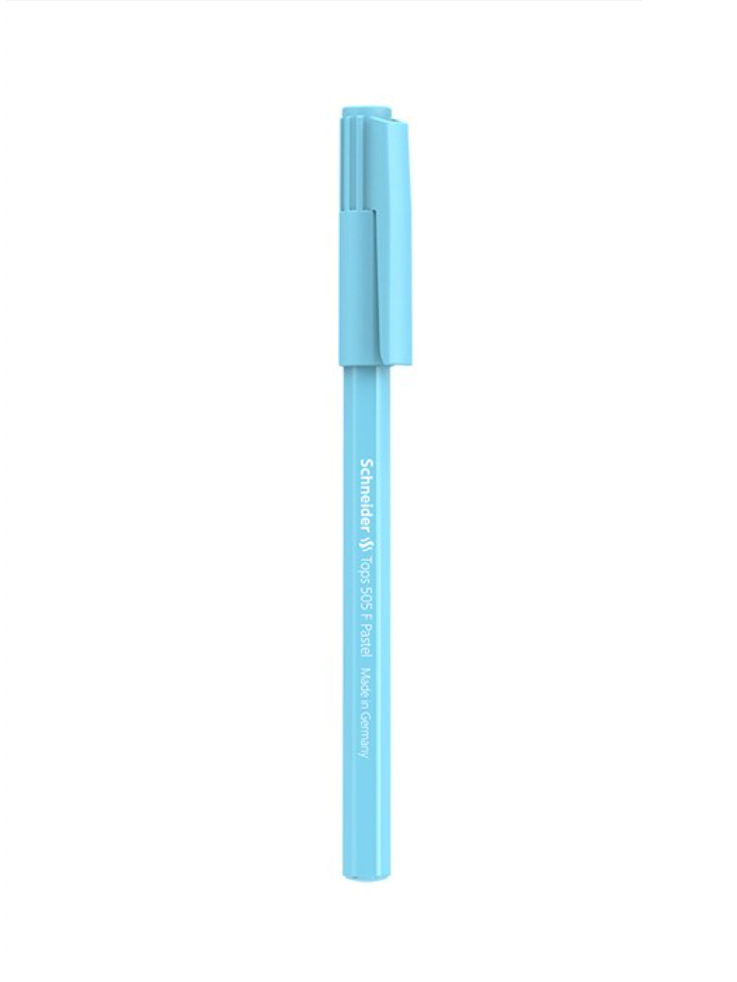 Blue Macaron Schneider Tops 505 F Blue Ink Ballpoint Pastel Pen