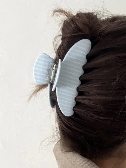 Blue Stripe Hair Claw Clip