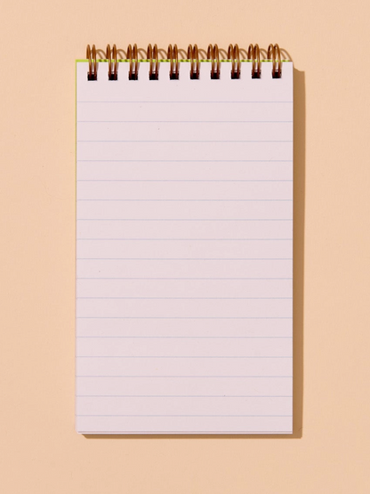 blueberry letterpress spiral pocket notebook