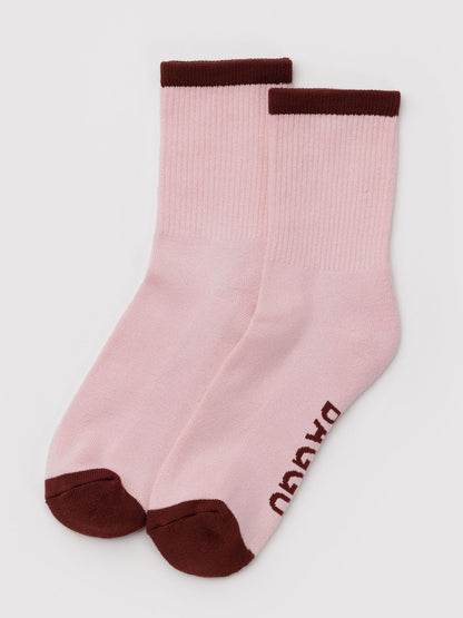 Blush Mix Ribbed Socks