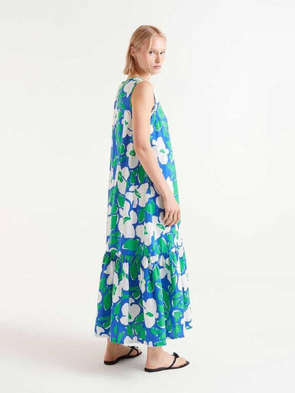 Bold Spring Floral Maxi Dress