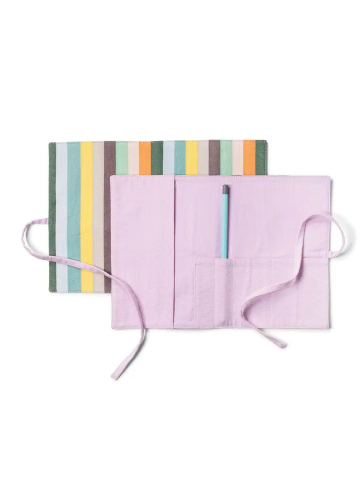 Bold Stripe Roll-Up Pouch