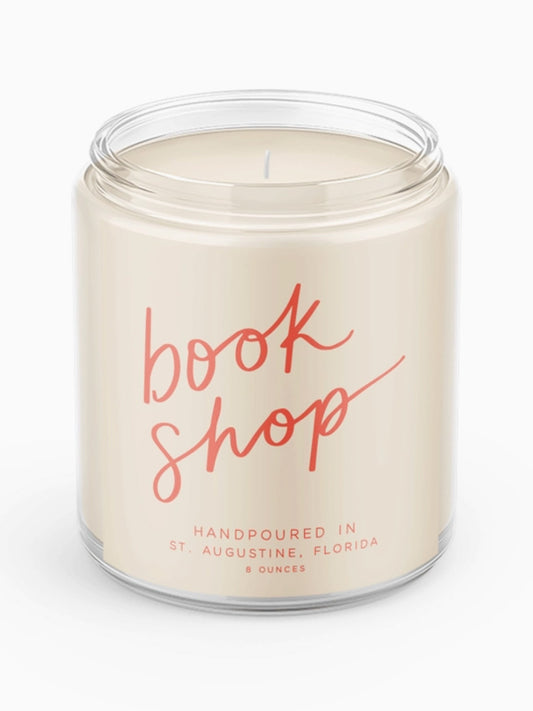 book shop candle