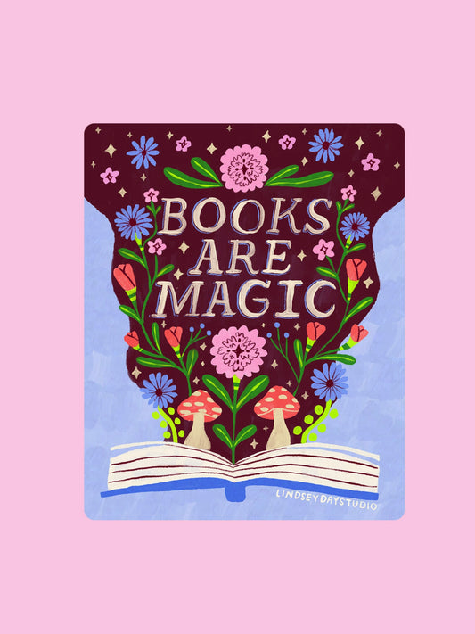Books Are Magic Sticker