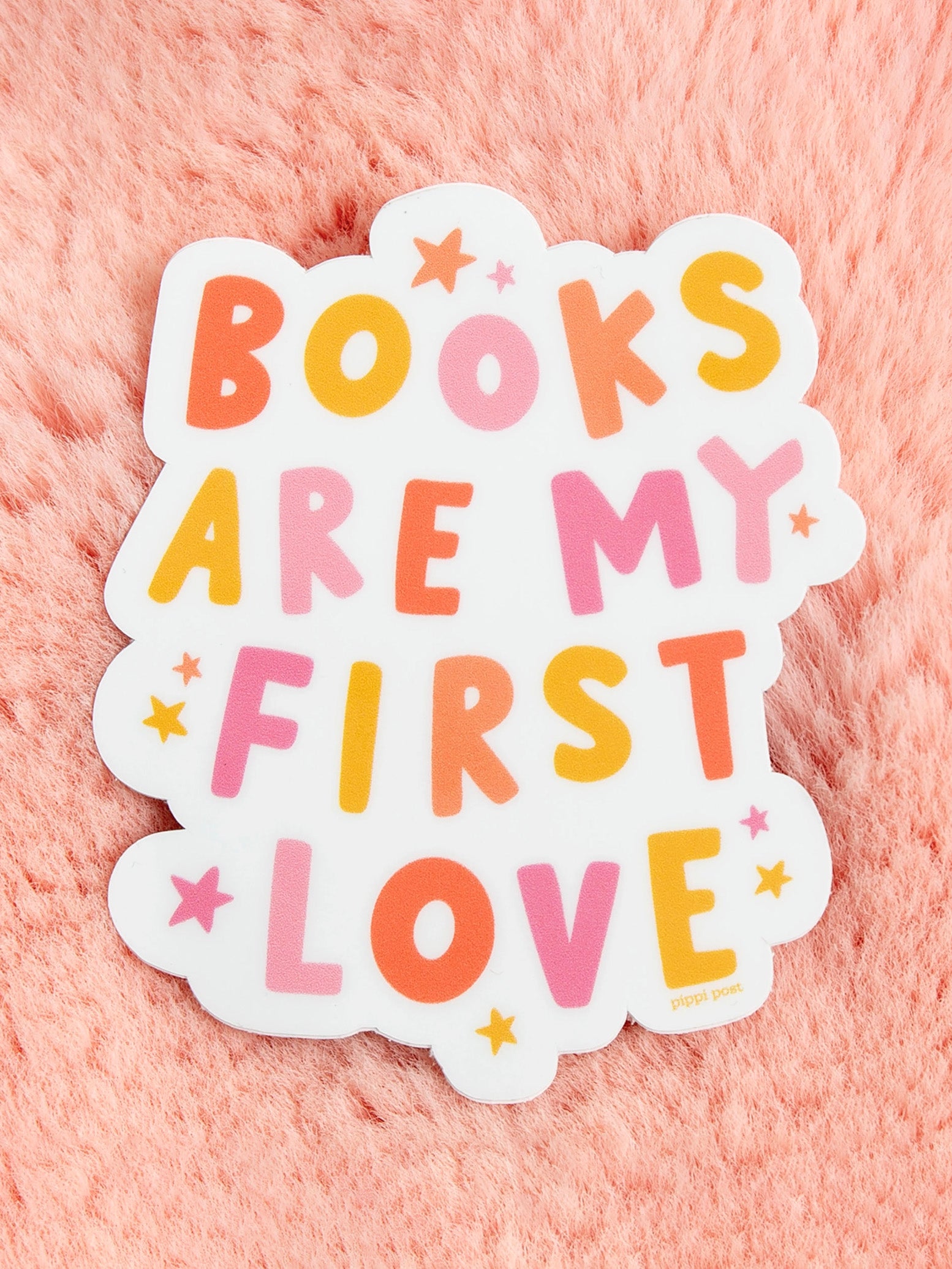 books are my first love sticker
