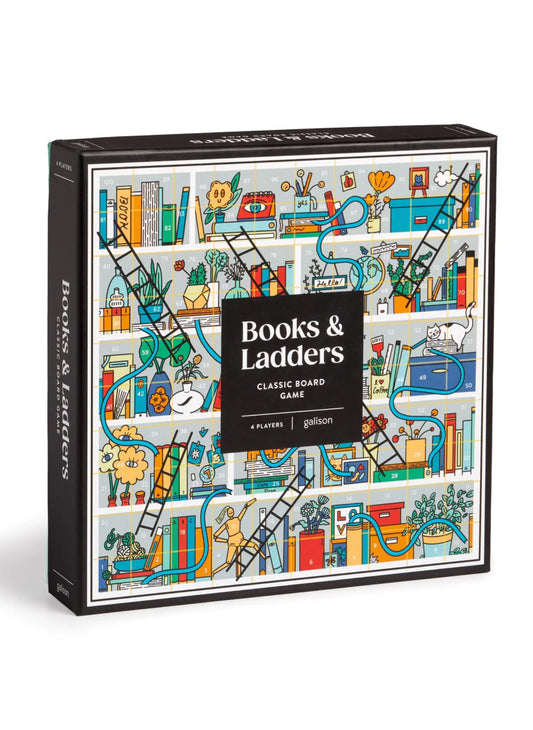 books & ladders board game