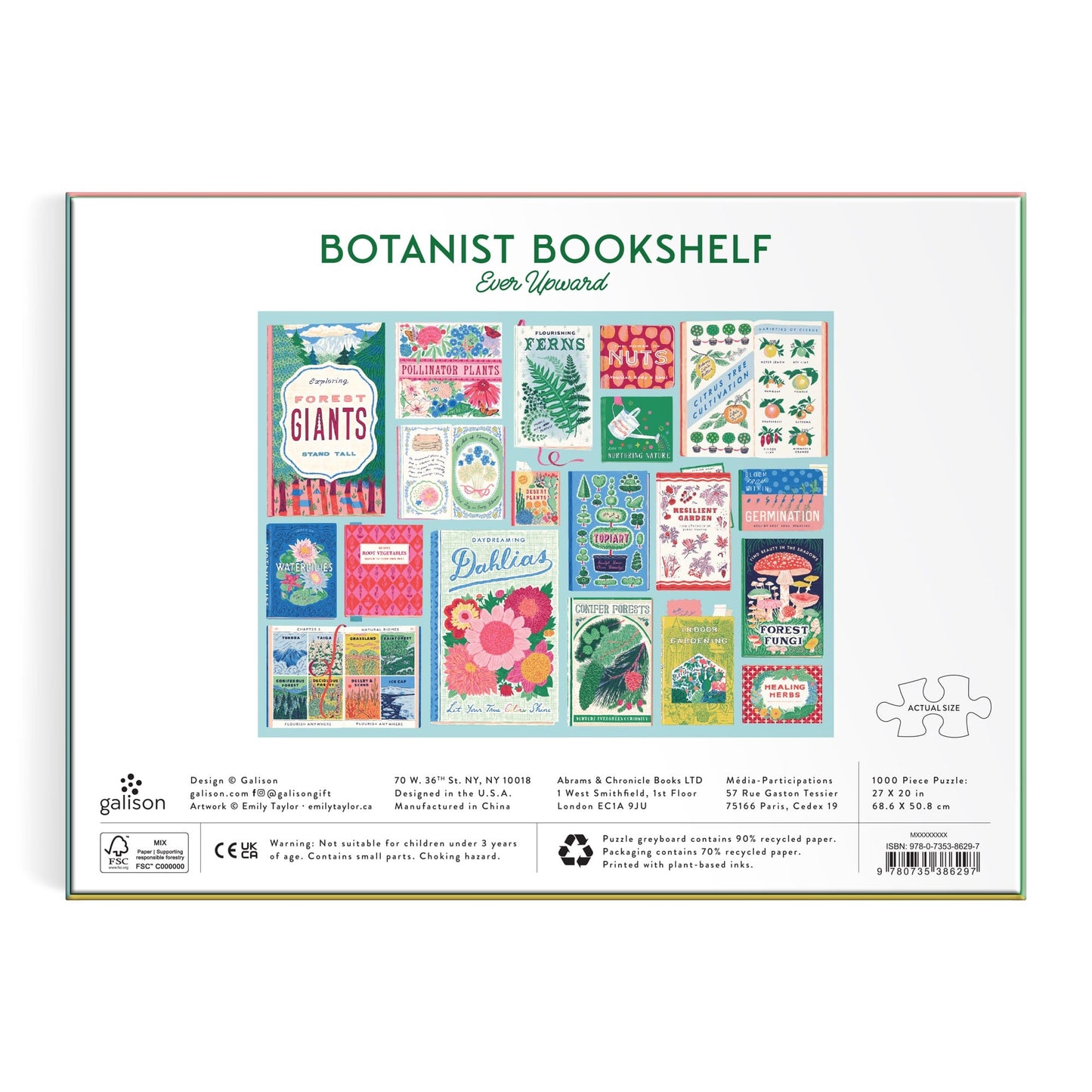 Ever Upward Botanist Bookshelf Puzzle