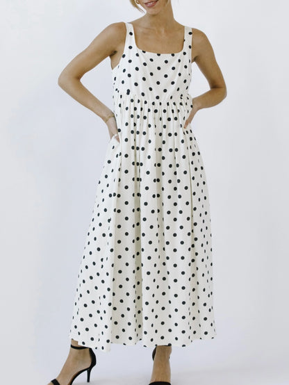 brielle dotted maxi dress