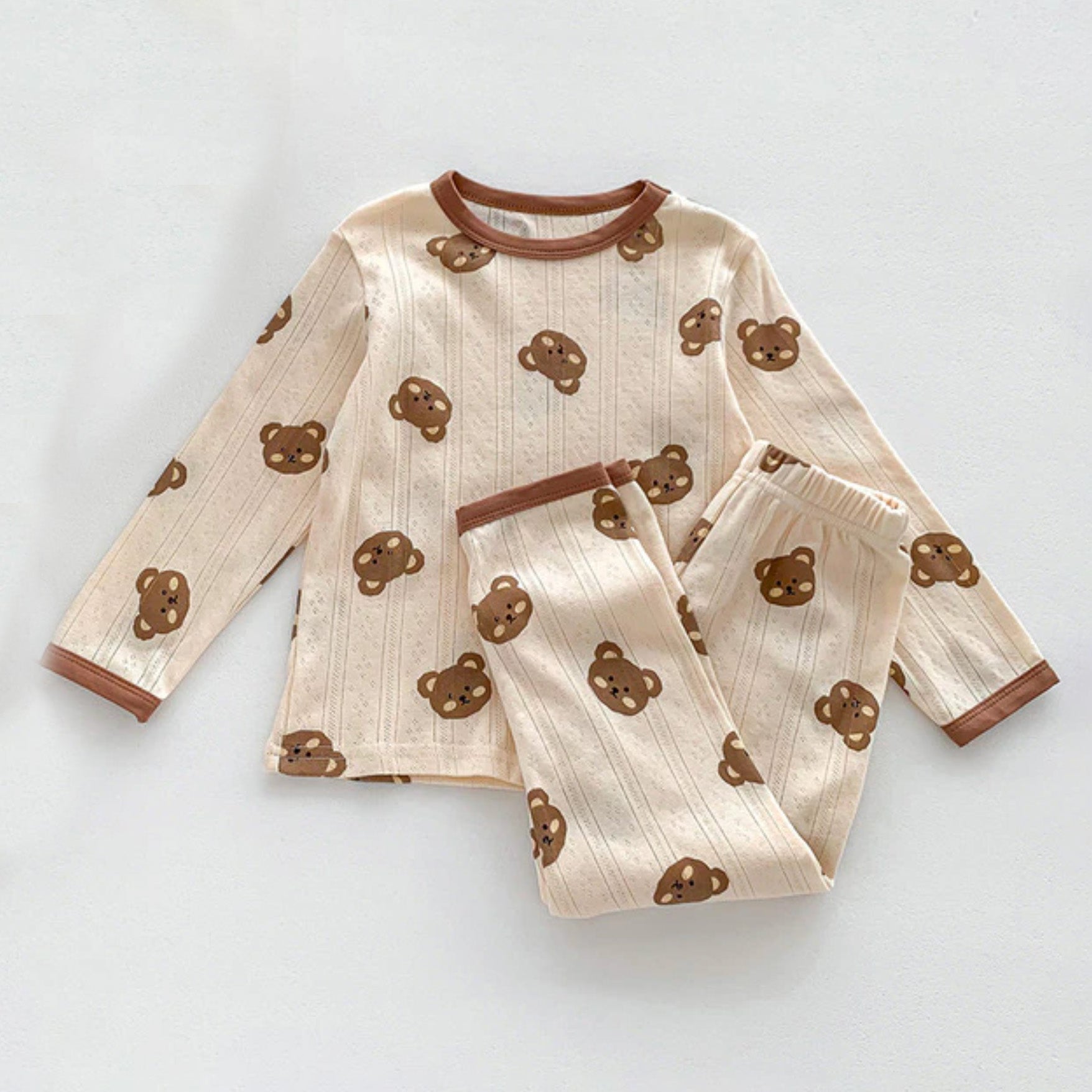 brown bear pajama set 