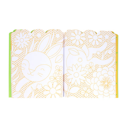 Bunnies Coloring Book + Stickers