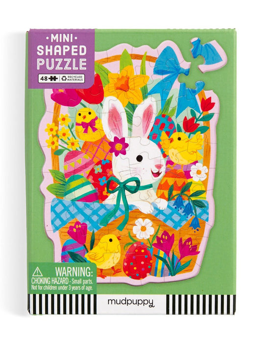 Bunny Basket Mini Shaped Puzzle