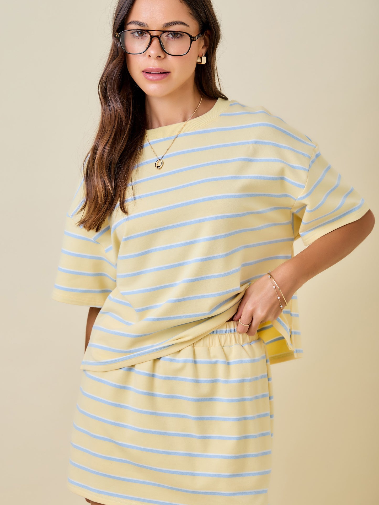 Butter Skies Stripe Top