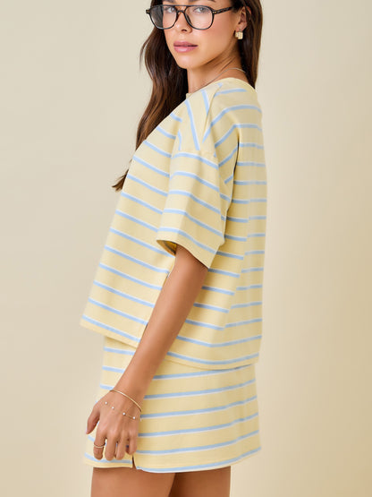 Butter Skies Stripe Top