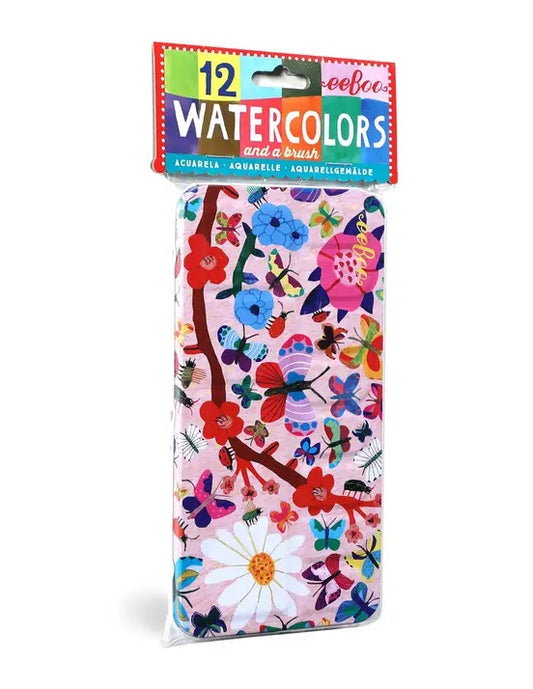 Butterflies Watercolors Tin