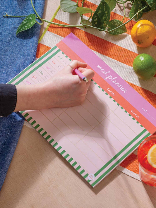 Cabana Stripe Meal Planner Pad