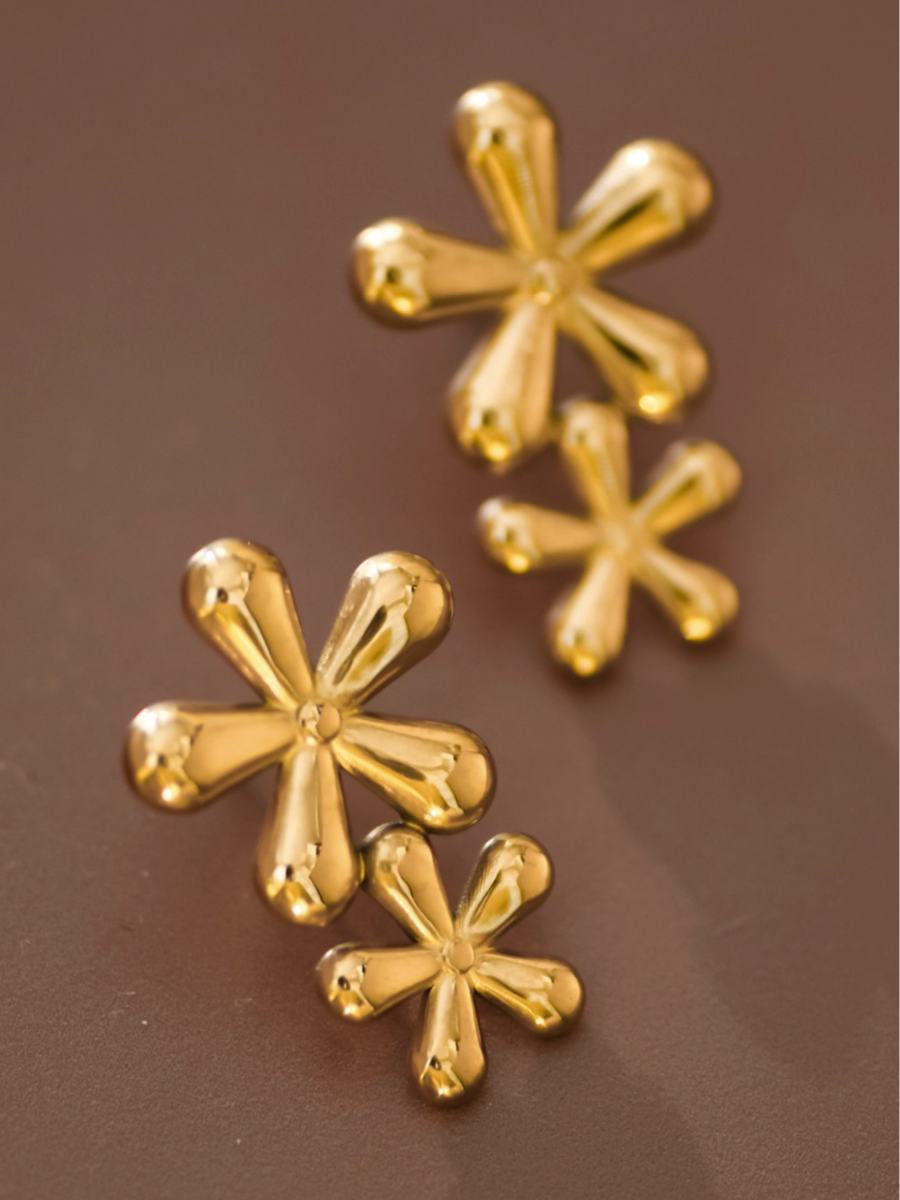 calliope 18k gold plated studs